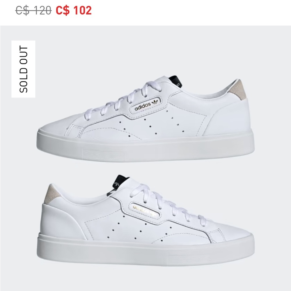 Adidas Sleek white Womens sneaker